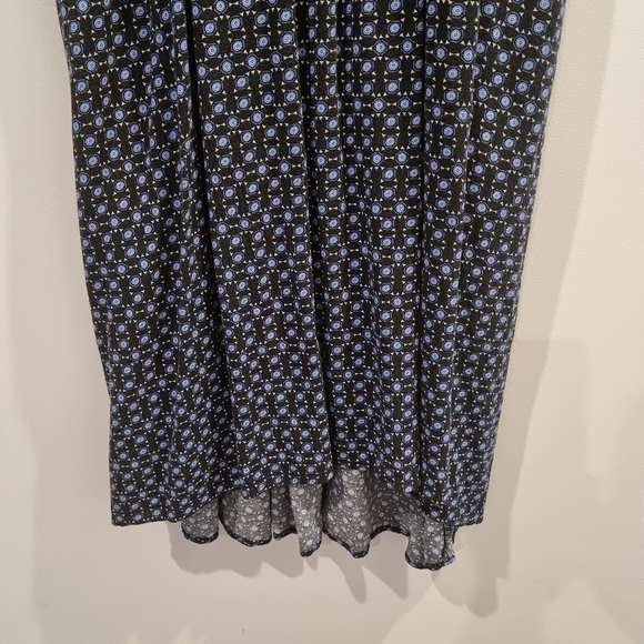 Seed heritage maxi sundress blue geometric pattern - Picture 3 of 7